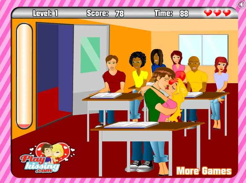First Classroom Kissing