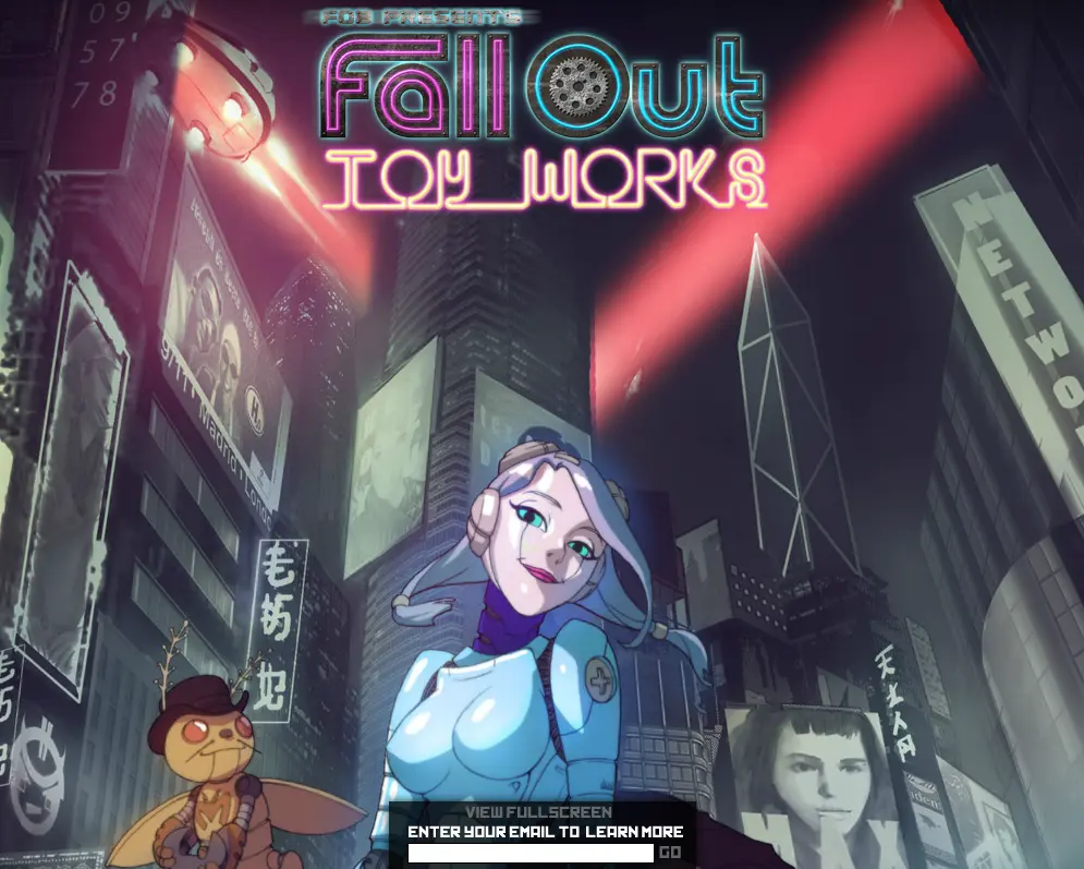 Fall Out Toy Works Teaser Microsite