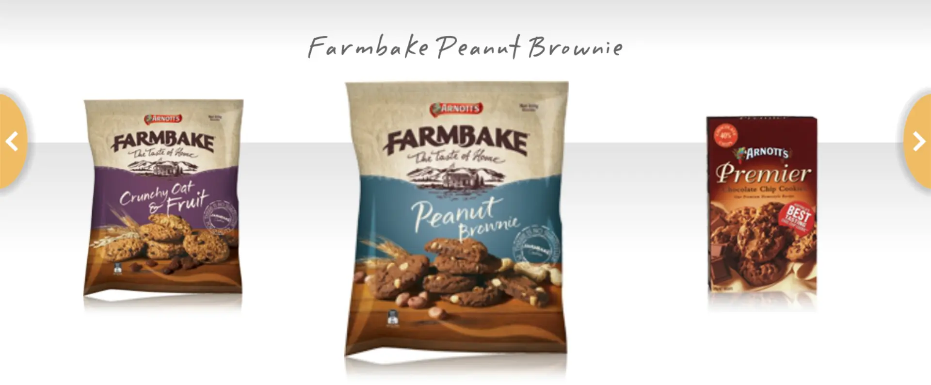 Arnott's Products: Cookies