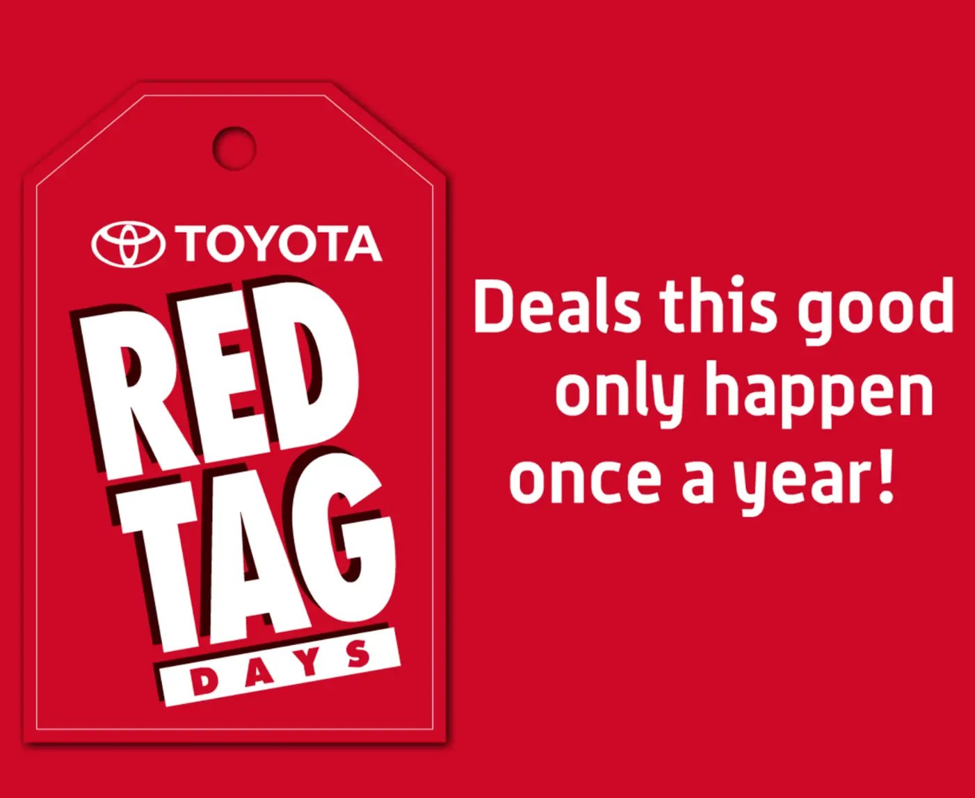 Toyota Canada Red Tag Days Banner Ad