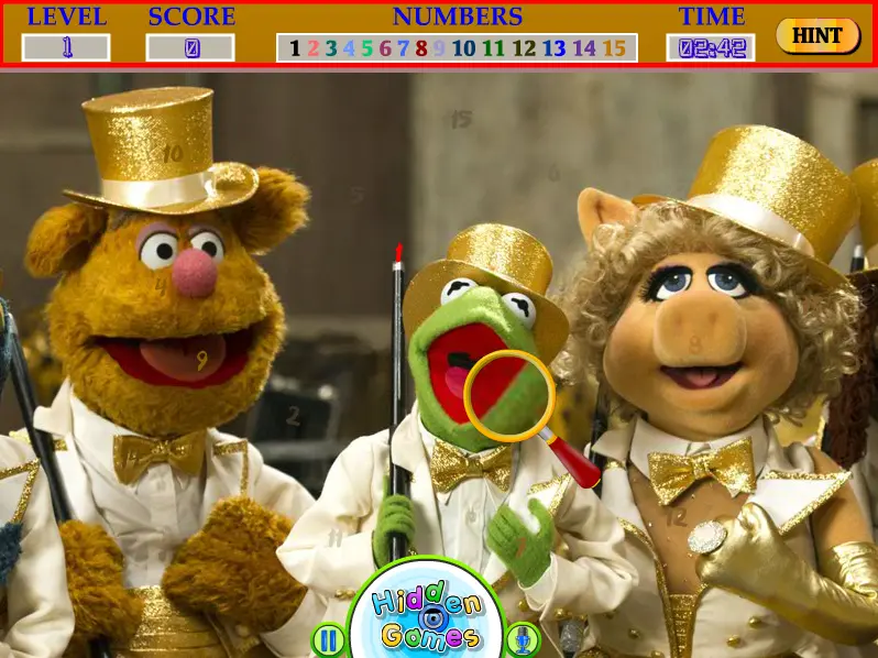 Hidden Numbers - Muppets Most Wanted