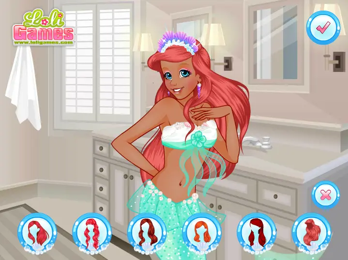 Ariel Mermaid vs Human Princess