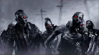 crowd of zombies are attacking