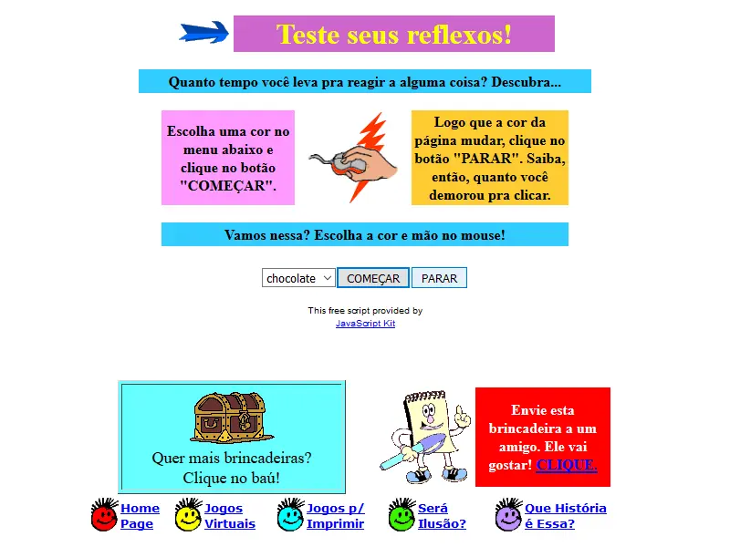 Teste seus reflexos!