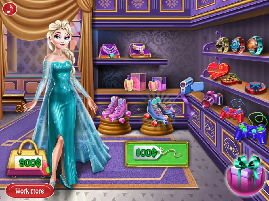 Elsa Gift Shopping