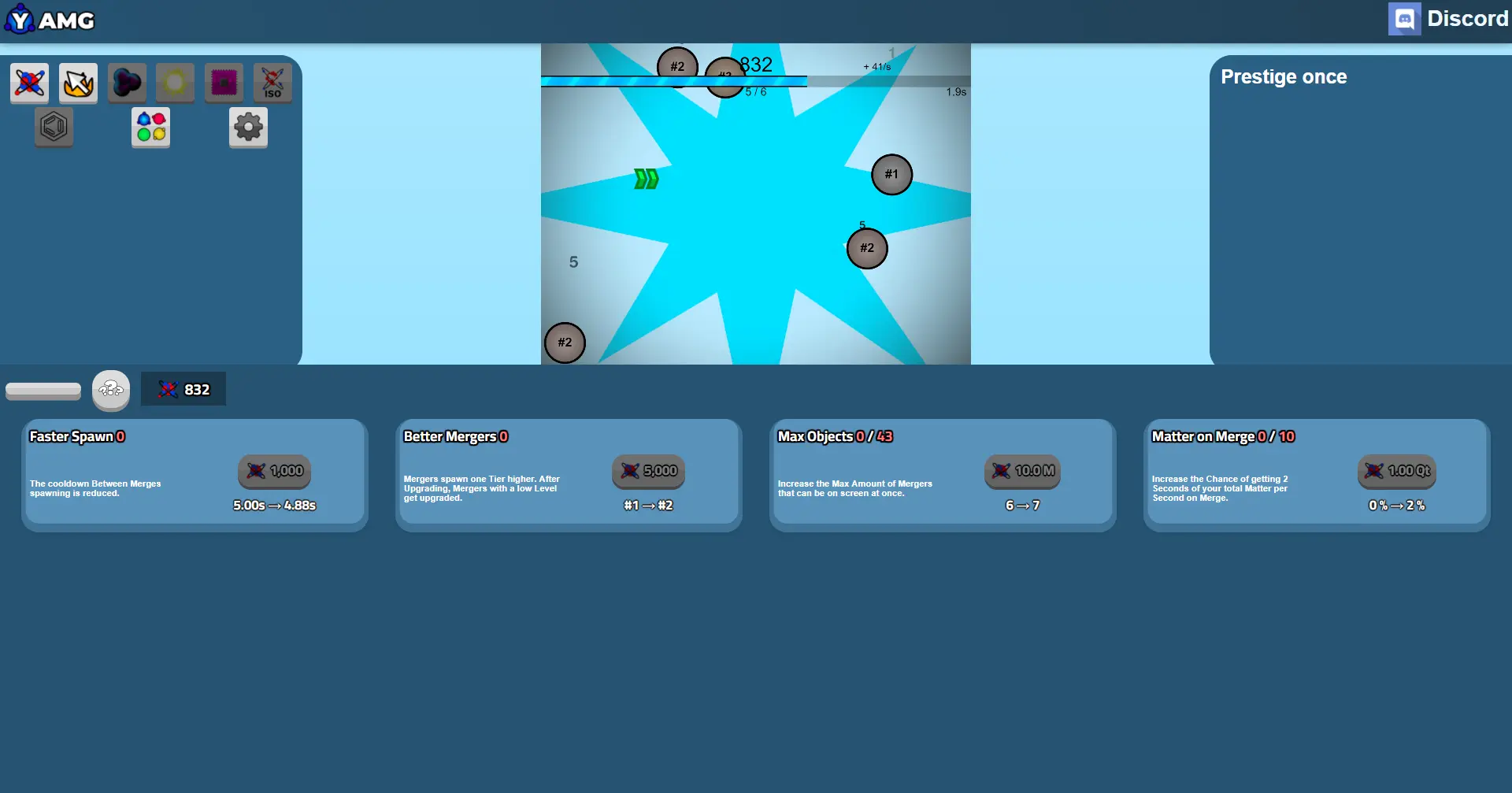 Yet another Merge Game