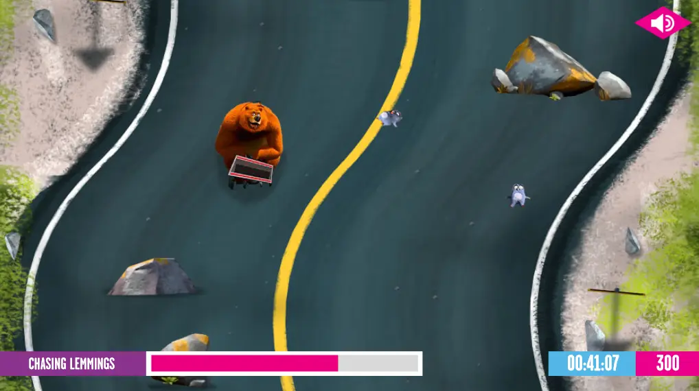 Grizzy and the Lemmings: Chasing Lemmings