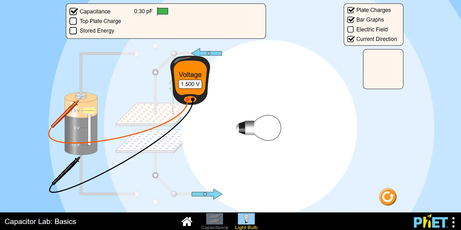 Capacitor Lab: Basics