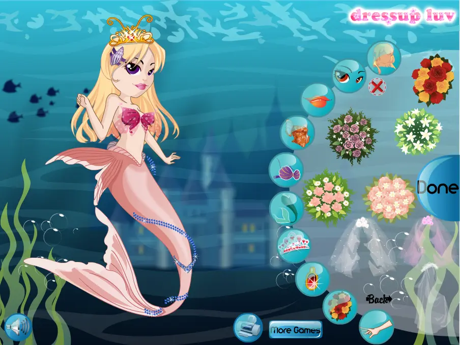 Mermaid Princess Dressup
