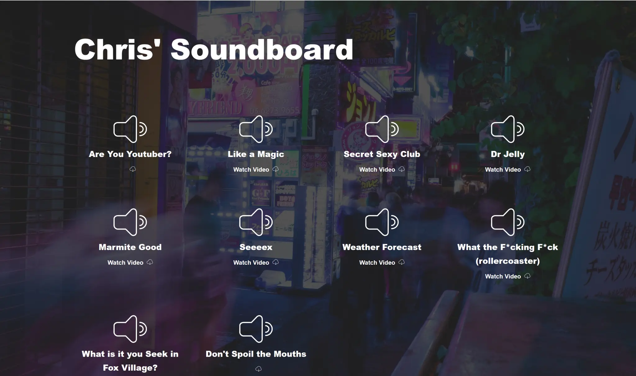Abroad In Japan: Soundboard