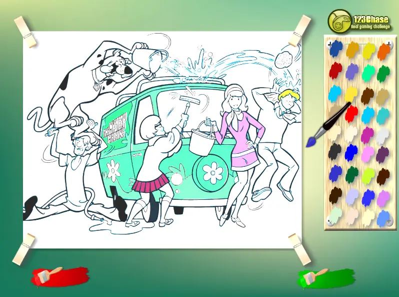 Scooby Team Kids Coloring