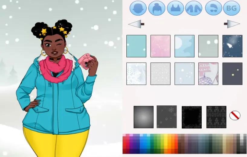 Winter fashion game