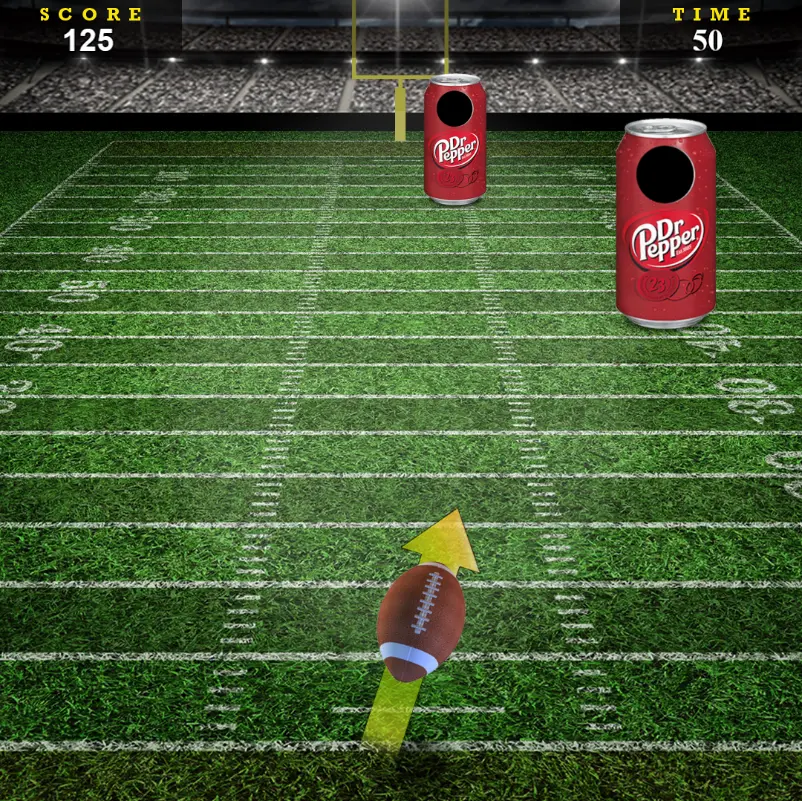 Dr. Pepper Football Pass