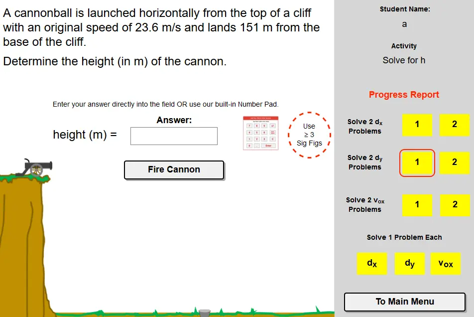 Hit the Target: Solving Horizontally-Launched Projectile Problems