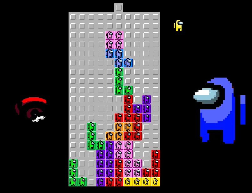 Among Us Tetris