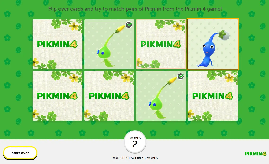 Pikmin 4 Memory Match-Up