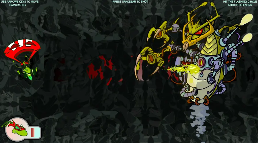 SamuraiFly Mini Boss Game