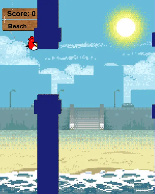 Angry Birds at the Beach