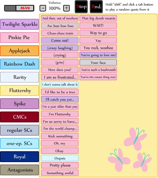 My Little Pony: Friendship is Magic Soundboard