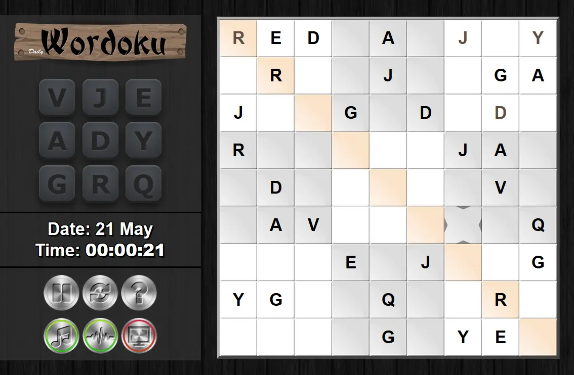 Daily Wordoku