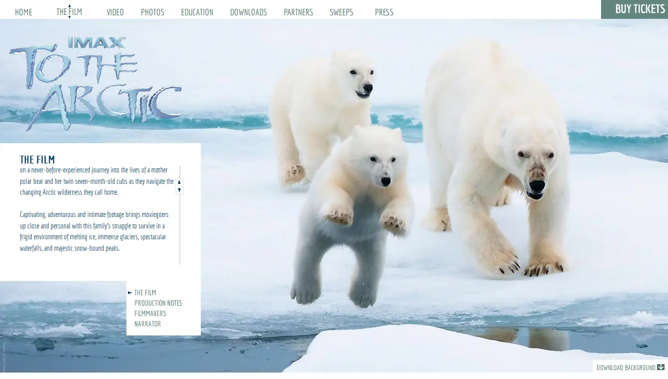 To The Arctic Microsite