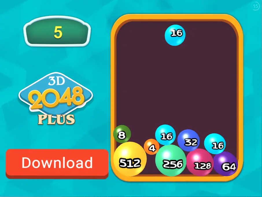 3D 2048 Plus Interactive Advertisement