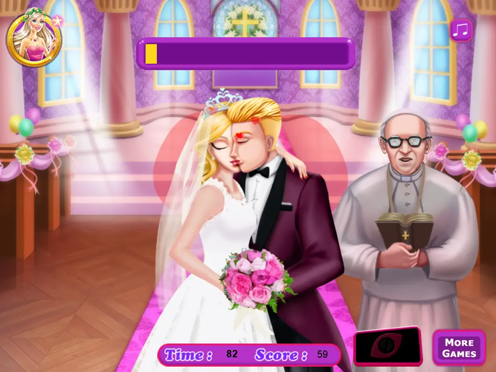 Princess Wedding Kiss