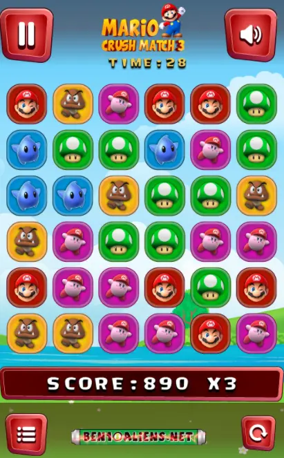 Mario Crush Match 3