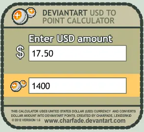 DeviantArt USD to Point Calculator