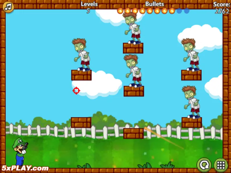 Luigi Shoot Zombie