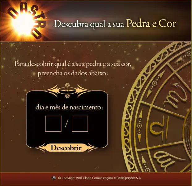 O Astro: Descubra qual a sua Pedra e Cor
