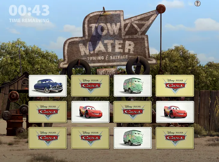 Cars: Mater's Memory Game