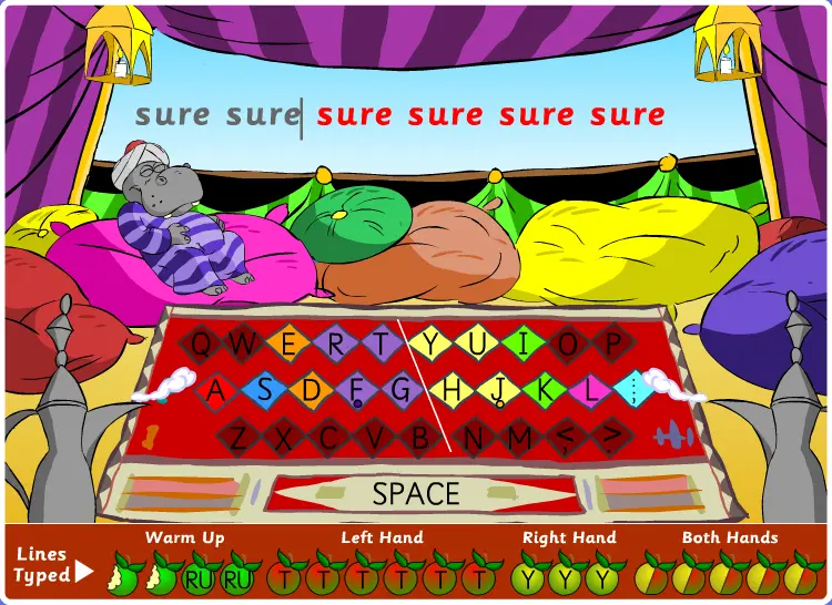 Dance Mat Typing Stage 4