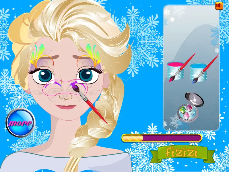 Elsa Face Painting