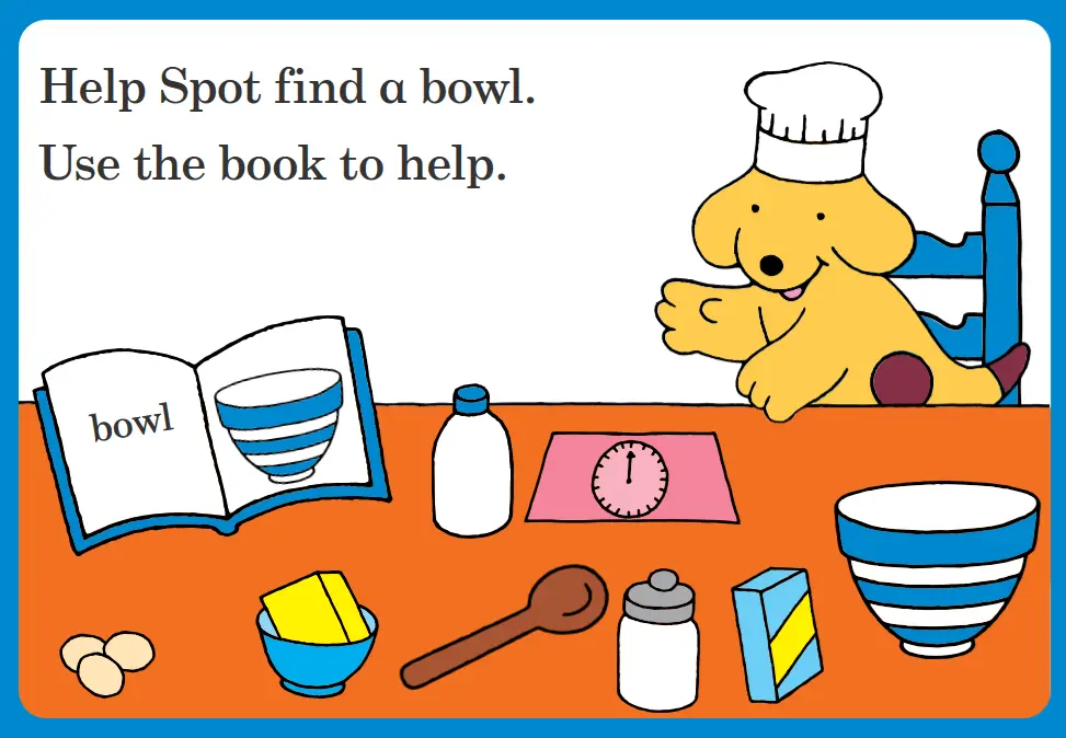 Spot's Find and Cook Game