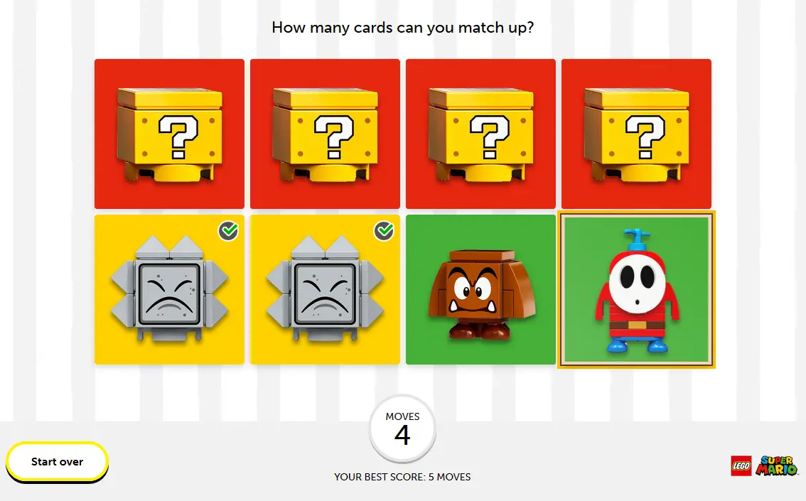 LEGO Super Mario Memory Match-Up