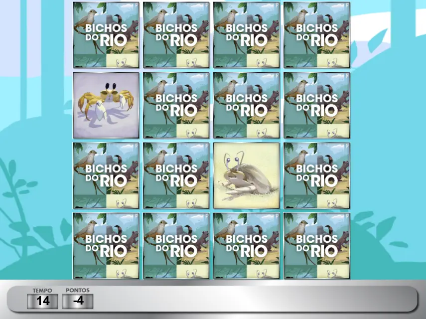 Jogo da Memória Bichos do Rio