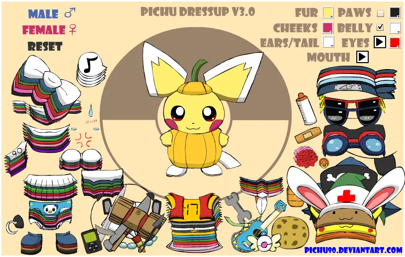 Pichu Dressup