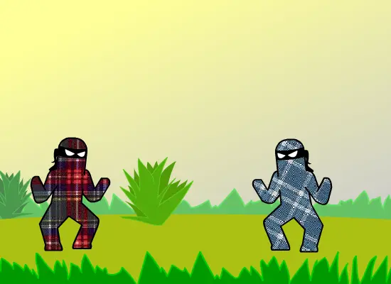 Tiny Plaid Ninjas