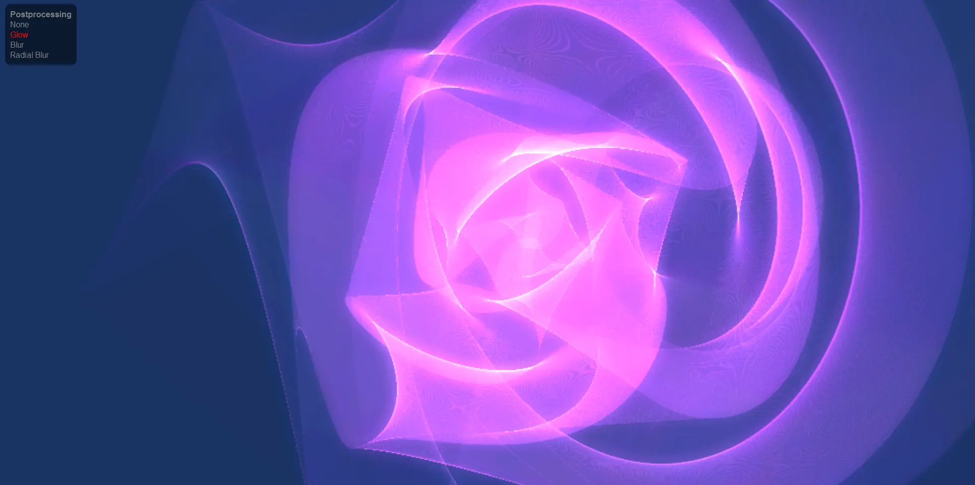 WebGL Electric Flower