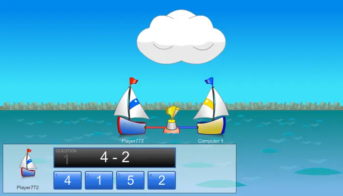 Tug Team Sailboat Subtraction