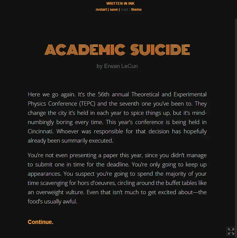 Academic Suicide
