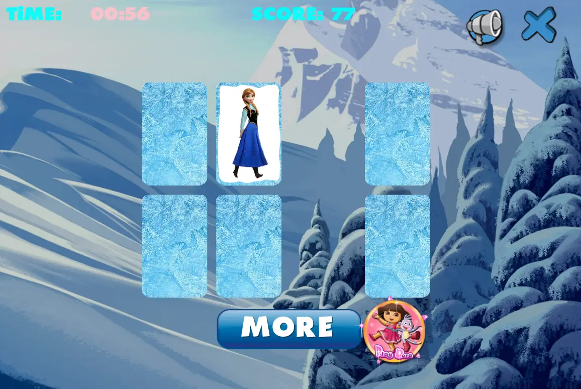 Frozen Memory Game