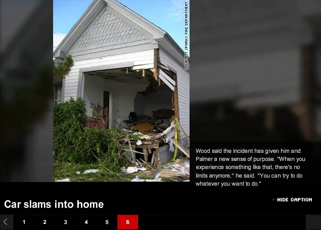 Car slams into home