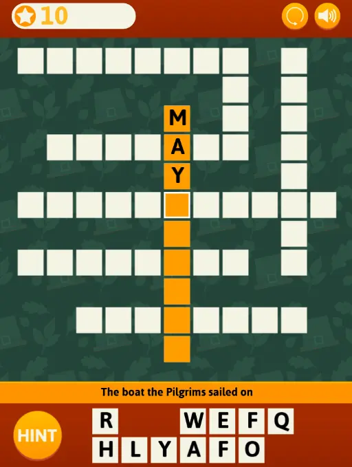 Thanksgiving Crossword Puzzle