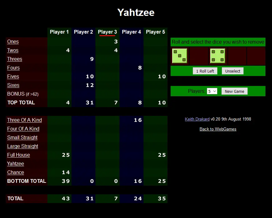 Yahtzee