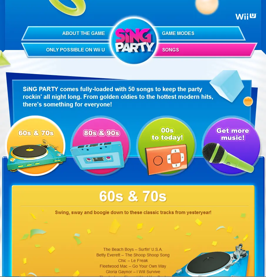 SingParty Microsite