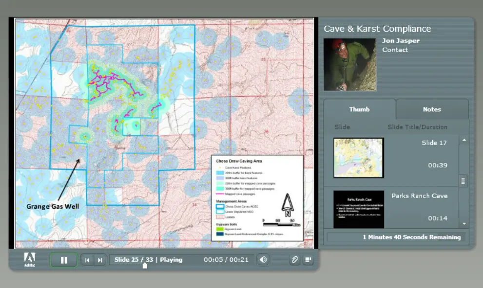 Cave & Karst Compliance for Oil & Gas Development