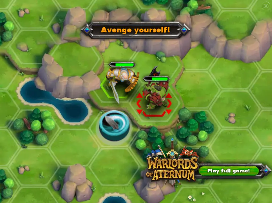 Warlords of Aternum Interactive Advertisement
