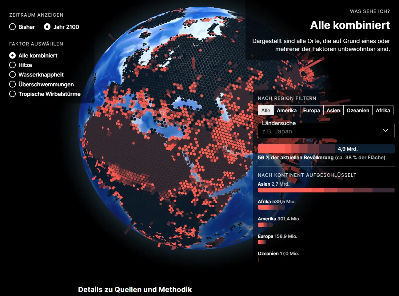 Wo unsere Erde unbewohnbar wird